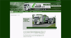 Desktop Screenshot of mtblogistik.de